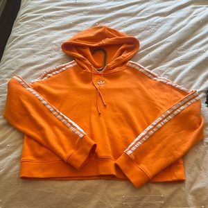 Orange adidas crop top
